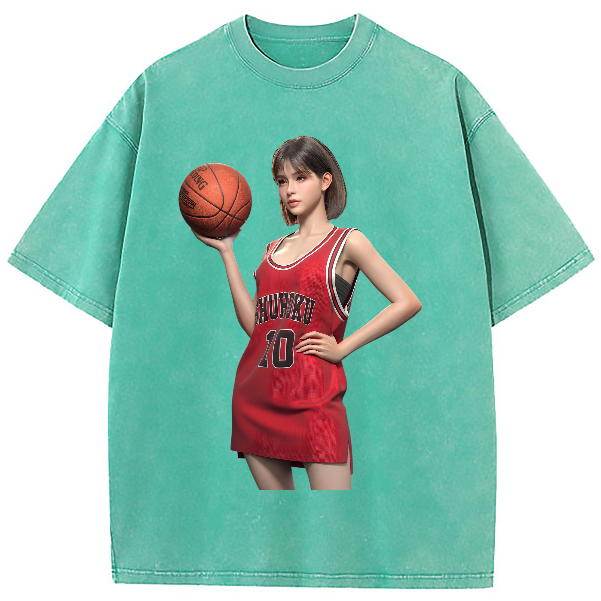 （画像用） SLAM DUNK／スラムダンク 綿100% ヴィンテージ風 半袖Tシャツ（フロントプリント）